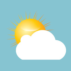 Sun with cloud