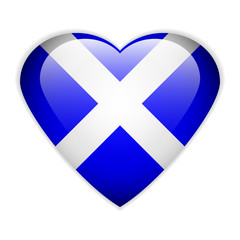 Obraz premium Scotland flag button.