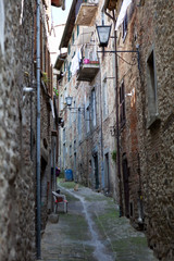 Cortona. Italy. Street of the old town.