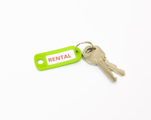 Isolated keys with Rental tag. - 66053699