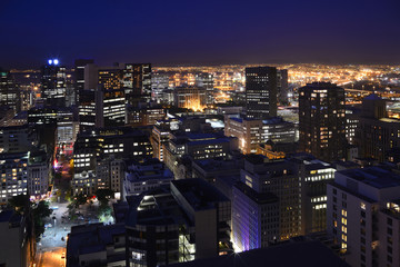 Cape Town Central Business District at Night 2