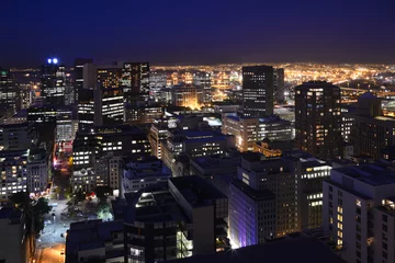 Fotobehang Cape Town Central Business District at Night 2 © dalchemist27