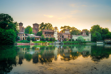 Fototapeta premium Turin (Torino), Borgo Medievale