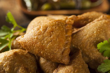 Homemade Fried Indian Samosas
