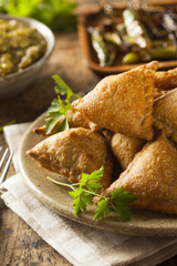 Homemade Fried Indian Samosas