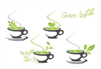 green tea, tea leaves , business logo design, India