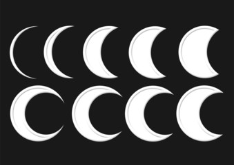 beyaz renkli oyuntulu hilal © sedric