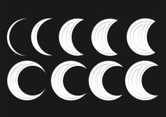 beyaz renkli hilal © sedric