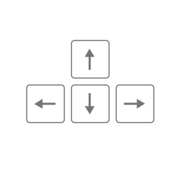 vector arrows buttons keyboard
