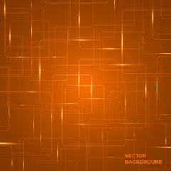 Technology abstract background with glowing curved lines.