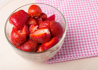 ripe red strawberries