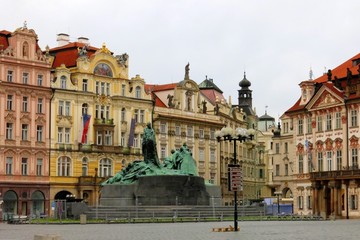 Fototapeta na wymiar Beautiful Prague Square Attraction
