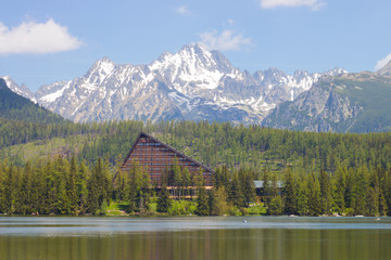 Fototapeta premium Interesting hotel in the nature in Slovakia