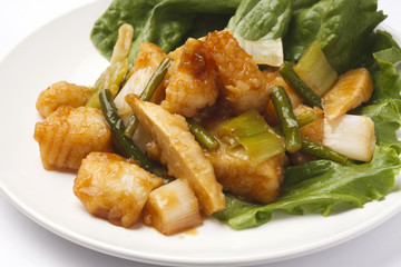 イカと野菜のXO醤炒め