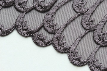 black mesh lace material texture macro shot