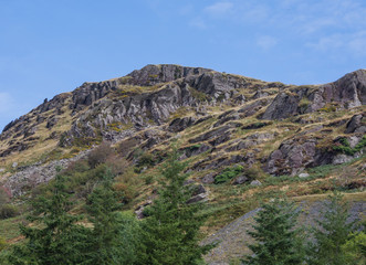Slate mine in the mountains of Snowdonia, Wales