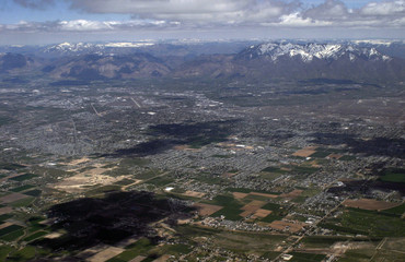 Salt Lake City from above