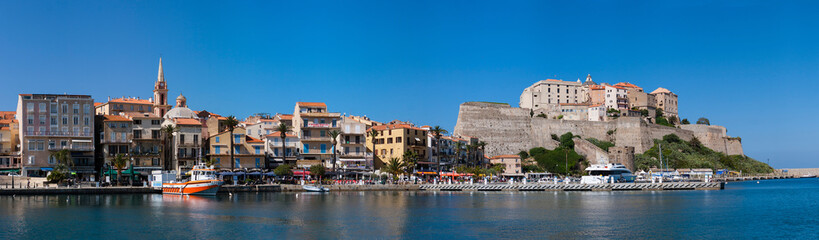 Fototapeta na wymiar Calvi, le port et la Citadelle