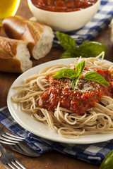 Homemade Spaghetti with Marinara Sauce