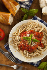 Homemade Spaghetti with Marinara Sauce