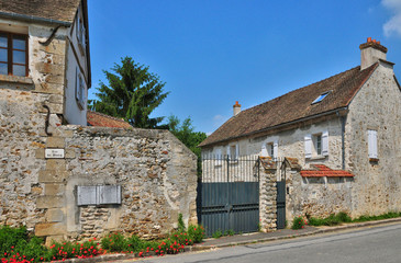 Fototapeta na wymiar France, the picturesque village of Fremainville in Val d Oise