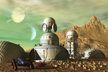 Science fiction outpost © heywoody
