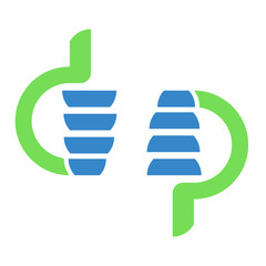 .Like and dislike - social symbol, vector