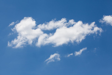 blue sky with cloud closeup