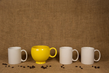 Coffee Mug Background - Unique Mug and Beans