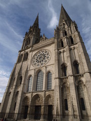 Fototapeta na wymiar Catedral de Chartres en Fracia