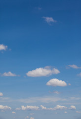 blue sky with cloud closeup