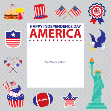 4th of July, American Independence Day templates