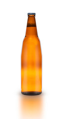 Bottle of beer isolated
