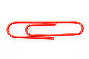 isolated color paper clip