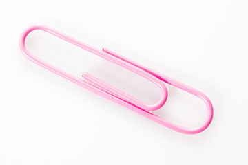 isolated color paper clip
