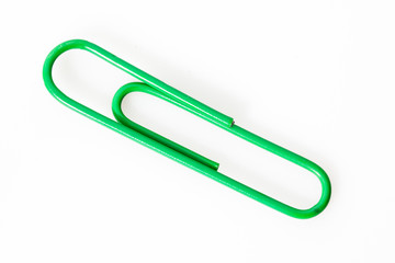 isolated color paper clip