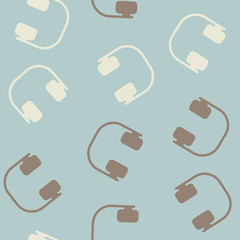 seamless background: headphones