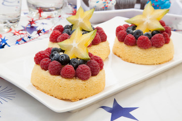 Angel Food Fruit Cake