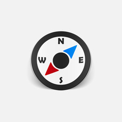 realistic design element: compass