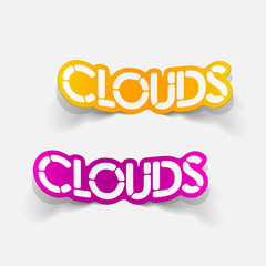 realistic design element: clouds