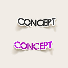 realistic design element: concept