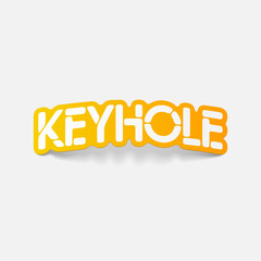 realistic design element: keyhole