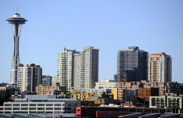 Fototapeta na wymiar The skyline of Seattle, Washington
