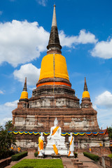 Fototapeta premium Big Pagoda in Old town temple in Thailand