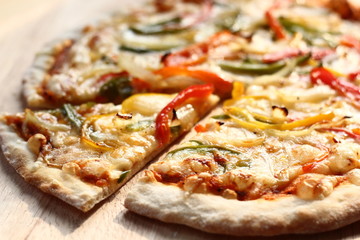 Vegetable Pizza Close up