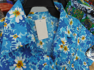 shirt with flower pattern.