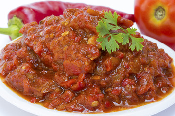 Lutenica pepper and tomato