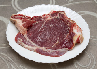 fresh meat on the table