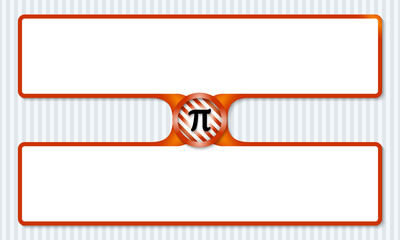 two boxes for entering text with pi sign