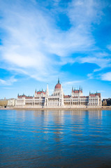 Obraz premium Parliament in Budapest, Hungary, Europe